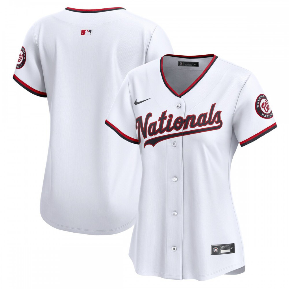 Washington Nationals Women's Home Limited Jersey - White-Pro Kit Vault | Brand New 26/27 Sports Jerseys